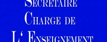 Secrétaire Chargé de L’Enseignement  Kisangala Muke  Dr. Sc., Unikin 2014, Professeur associé